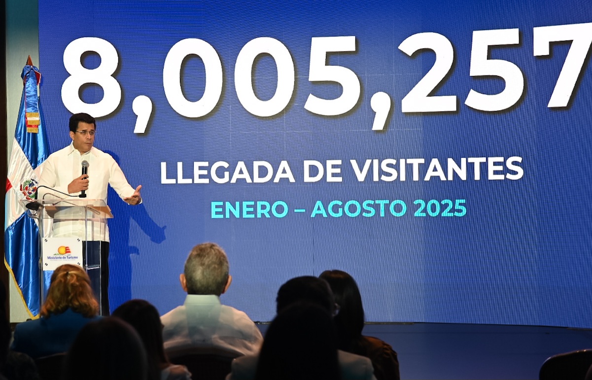 RD recibe más de 8 millones visitantes hasta agosto