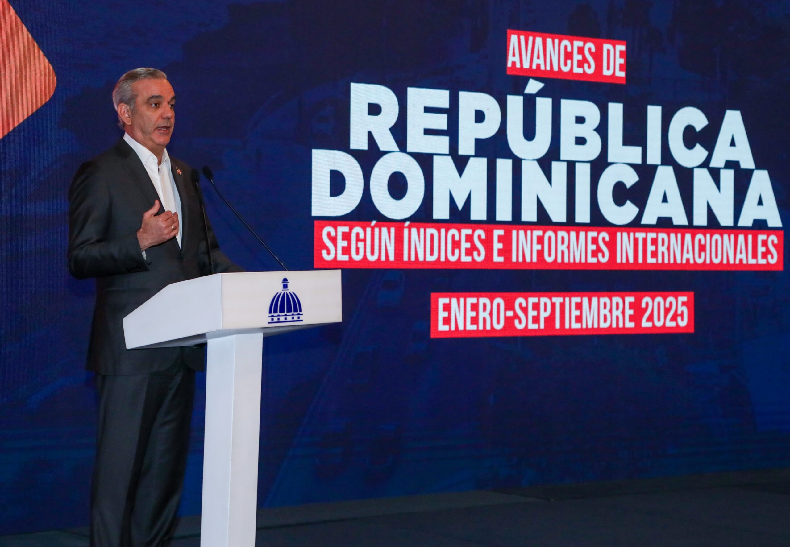Abinader presenta avances unifican fortaleza RD en democracia y atracción de inversiones