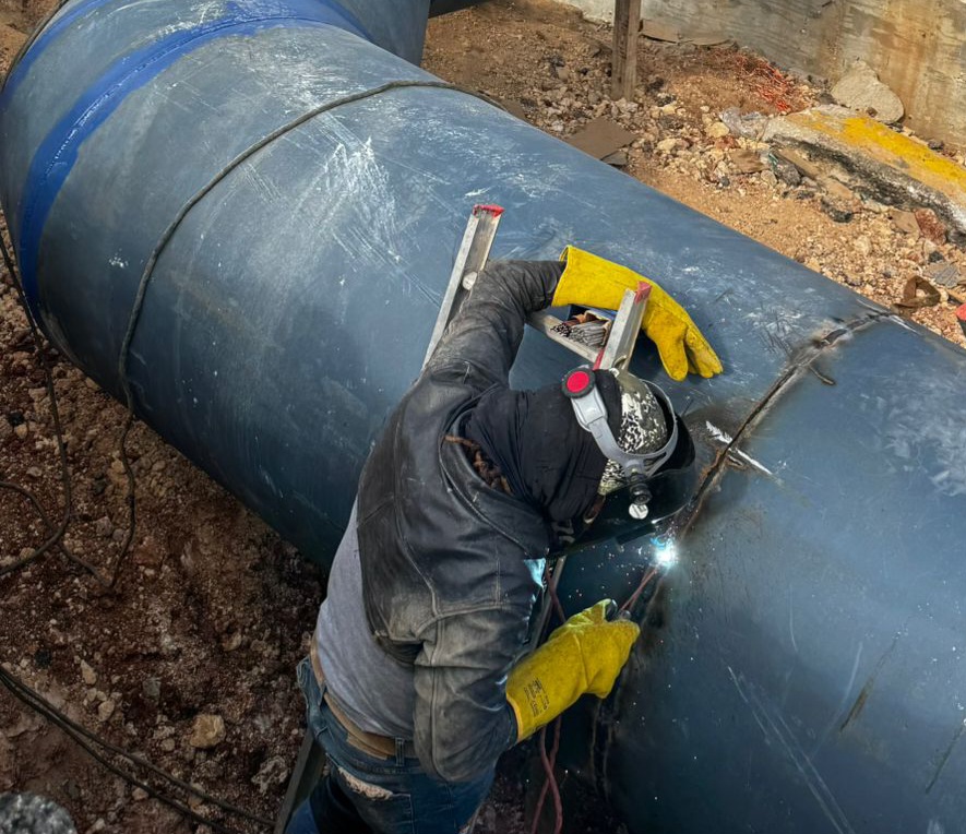 Caasd finaliza labores redes de agua en Plaza de la Bandera