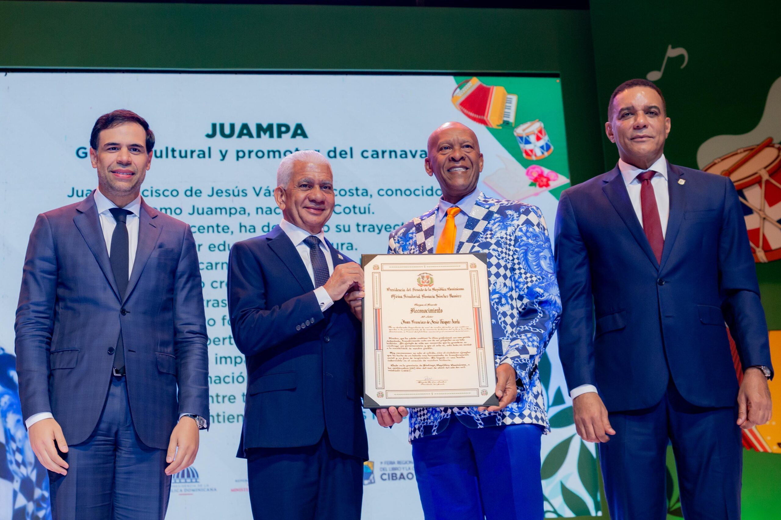 Senado reconoce en Santiago destacadas figuras del arte y la cultura del Cibao