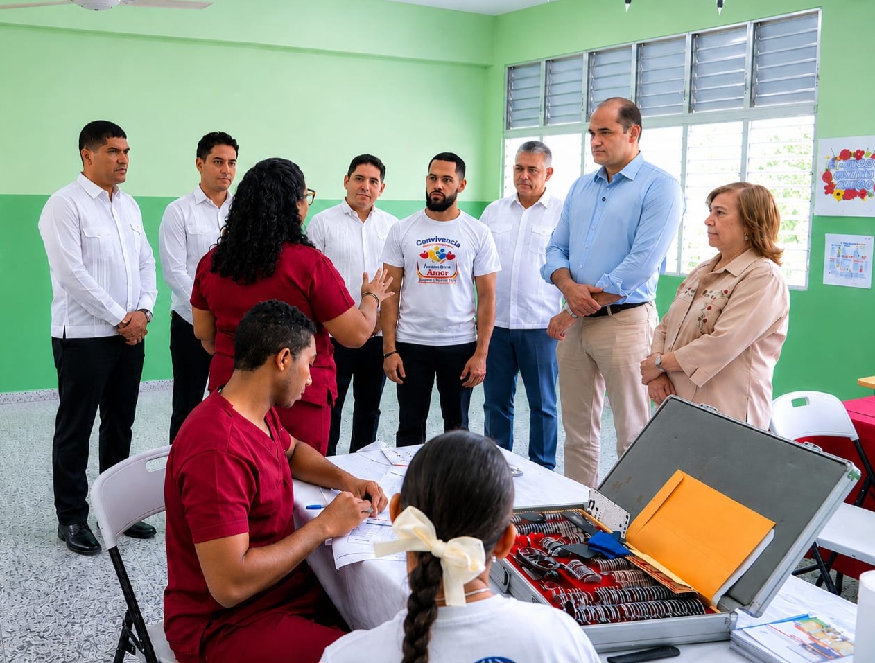 Cientos de estudiantes en La Vega recibieron atenciones salud en jornada del Inabie