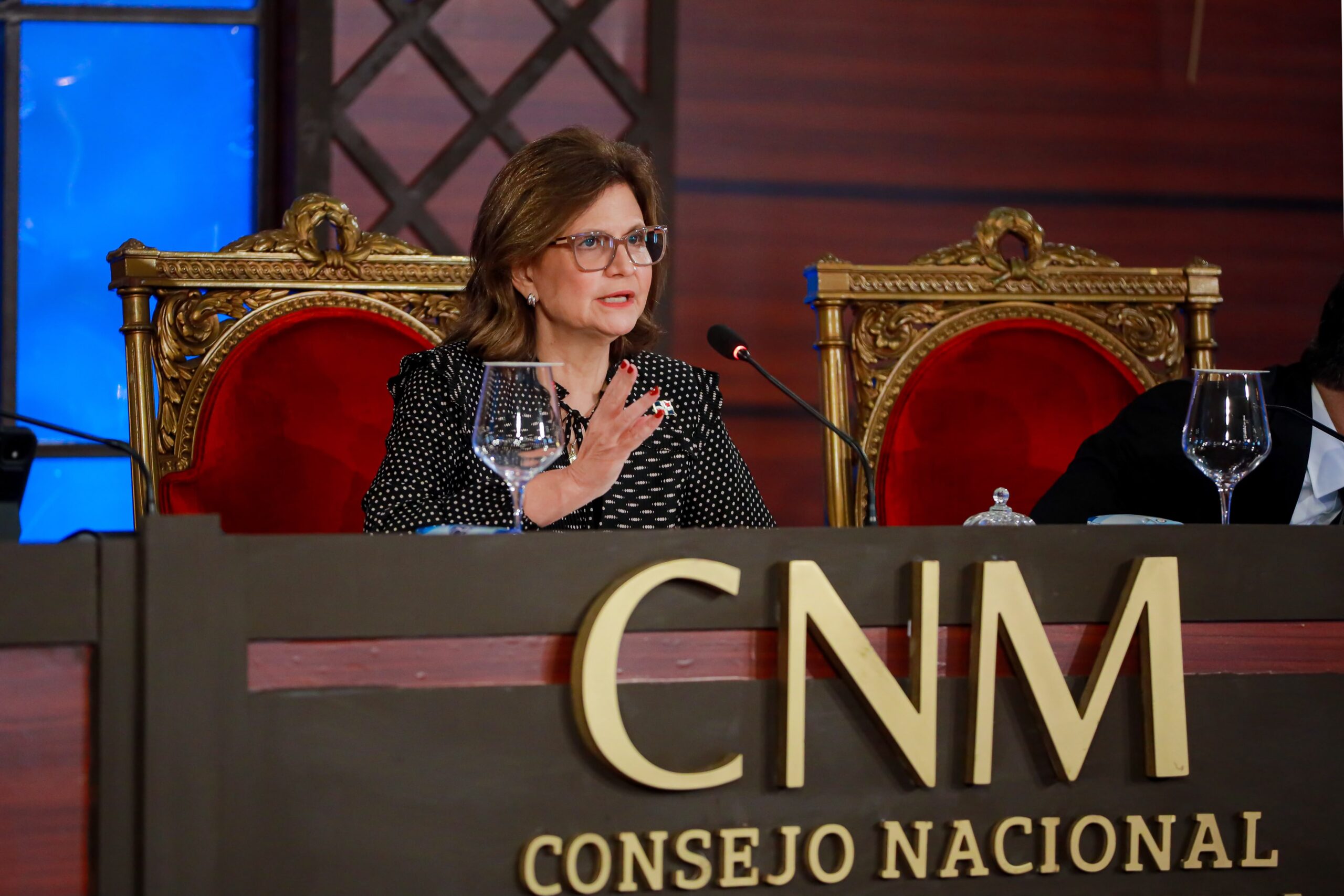 Vicepresidenta Raquel Peña encabeza vistas públicas del Consejo Nacional de la Magistratura